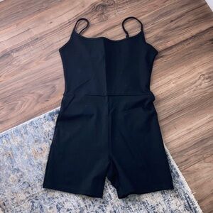 🆕 NWOT - Abercrombie & Fitch - Classic Black Spaghetti Strap Jumpsuit w/ Shorts